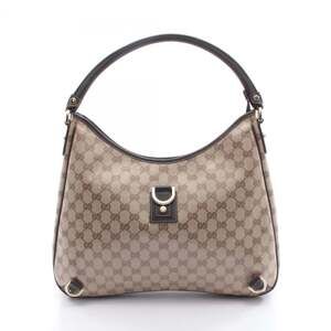 GUCCI Brown Leather Shoulder Bag